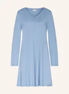 Bielizna nocna - Hanro Koszula Nocna Sleep & Lounge blau - miniaturka - grafika 1