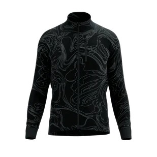 COMPRESSPORT Kurtka biegowa męska HURRICANE WINDPROOF JACKET AURORA black/aurora - Kurtki męskie - miniaturka - grafika 1