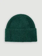 Czapki damskie - Zielona czapka z wełną - miniaturka - grafika 1