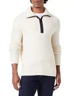 Swetry męskie - s.Oliver Sweter męski, brązowy, L - miniaturka - grafika 1