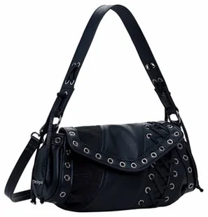 Desigual Bag_Tango_Black, ACROSSBODYBAG Women's, Czarny (Black) - Torebki damskie - miniaturka - grafika 1