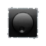 Wyłączniki światła i elektryczne - Kontakt Simon Ściemniacz obrotowo-przyciskowy BASIC - czarny mat - miniaturka - grafika 1