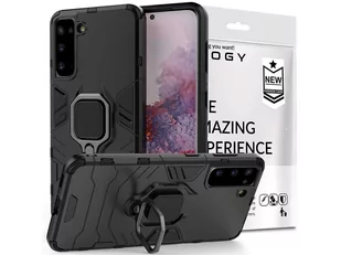Etui Alogy Stand Ring Armor do Samsung Galaxy S21 czarne - Etui i futerały do telefonów - miniaturka - grafika 1