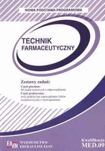 Technik farmaceutyczny MED.09 NPP w.3 - Podręczniki dla szkół zawodowych - miniaturka - grafika 1