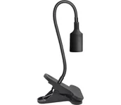 Lampy stojące - Elastyczna Lampa stołowa z klipsem CLIP 1xE27/30W/230V czarny - miniaturka - grafika 1