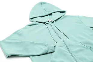 Yuka Męska bluza z kapturem z dzianiny z zamkiem błyskawicznym poliester miętowy rozmiar M, Mięta lodowa, M - Bluzy męskie - miniaturka - grafika 1