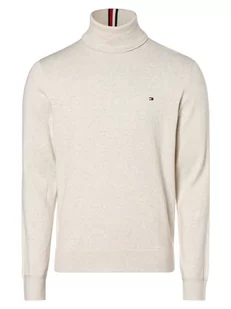 Tommy Hilfiger - Sweter męski z dodatkiem kaszmiru, biały - Swetry męskie - miniaturka - grafika 1