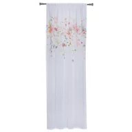 Firany - Firana na taśmie Flower Kwiaty 138 x 260 cm - miniaturka - grafika 1