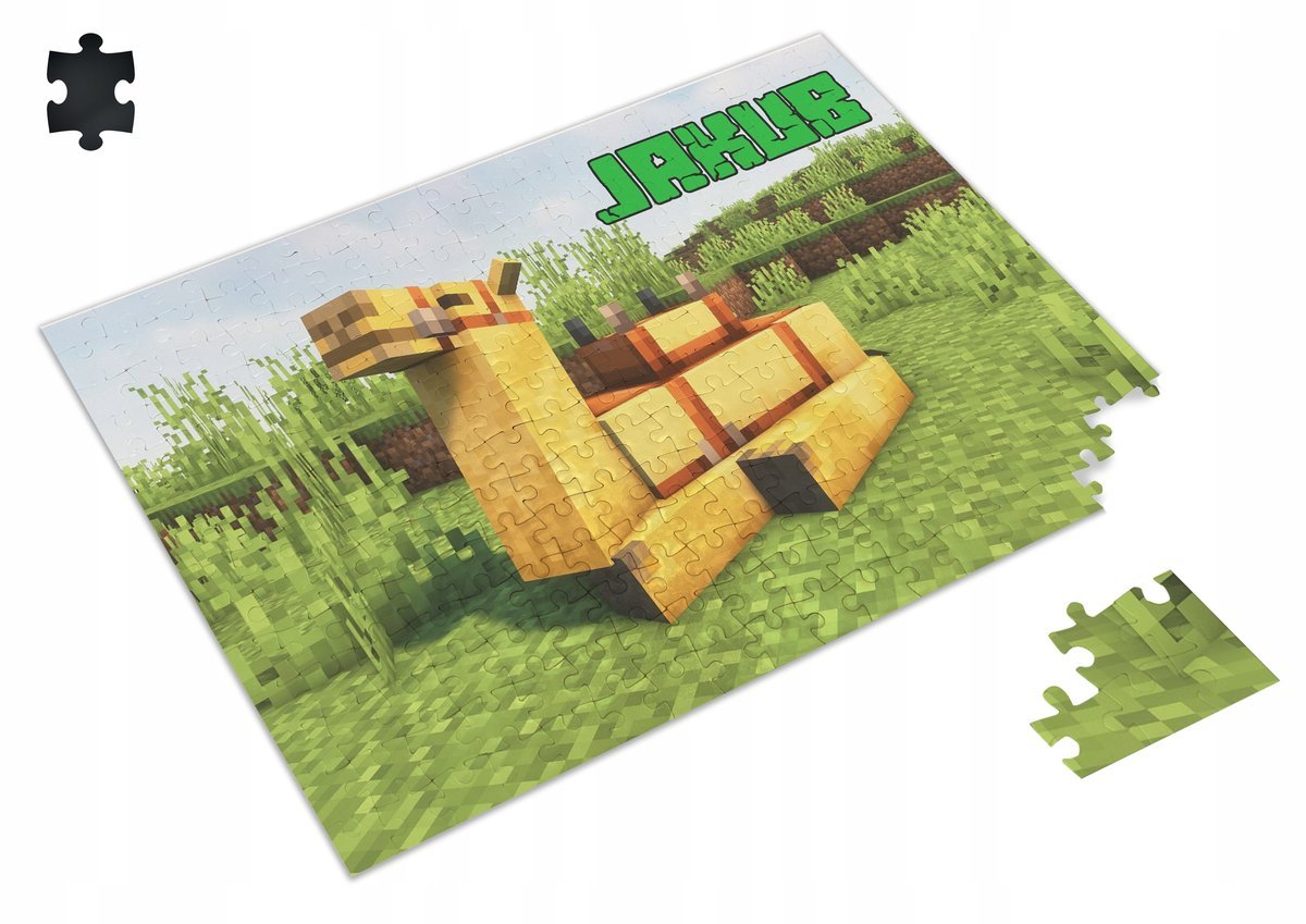 PUZZLE Minecraft Gra + IMIĘ Pudełko 252 el. #13