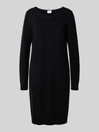 Sukienki - Sukienka o długości do kolan z okrągłym dekoltem model ‘RIL’ - miniaturka - grafika 1