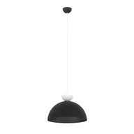 Lampy sufitowe - Czarno-biała lampa wisząca 1472/1L z serii LUNARO 1L BL BLACK/WHITE - miniaturka - grafika 1