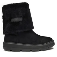 Botki damskie - Botki Unisa Fossy Sde Pon Czarny - miniaturka - grafika 1