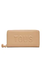 Portfele - TOUS Duży Portfel Damski Brenda 2002105445 Beżowy - miniaturka - grafika 1