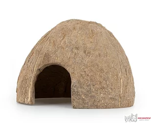Skorupa kokosa Happet 1/2 szczotkowana 6 szt. - Dekoracje do terrarium - miniaturka - grafika 1