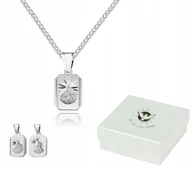 Biżuteria dla dzieci - CHRZEST ŚW. Srebrny łańcuszek 40 cm MEDALIK LM36X - miniaturka - grafika 1