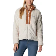 Bluzy narciarskie - Damski sweter polarowy Columbia Boundless Discovery Sherpa z pełnym zamkiem błys - miniaturka - grafika 1
