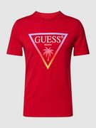 Koszulki męskie - T-shirt z nadrukiem z logo model ‘Triangle’ - miniaturka - grafika 1