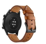 Akcesoria do smartwatchy - Best Accessories UNIWERSALNY PASEK SKÓRZANY 22MM BROWN 2563 - miniaturka - grafika 1