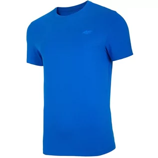 Koszulki męskie - 4F, T-Shirt męski, NOSH4-TSM003 36S, niebieski, rozmiar M - grafika 1