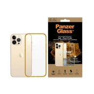 Etui i futerały do telefonów - Etui PanzerGlass ClearCase antybakteryjne z certyfikatem Military Grade na iPhone 13 Pro Max - przezroczysto-żółte - miniaturka - grafika 1