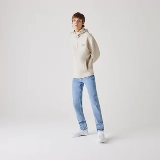 Spodnie męskie - Lacoste Męskie Elastyczne Jeansy Slim Fit Z 5 Pięcioma Kieszeniami - grafika 1