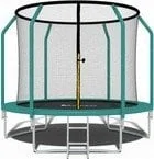 Trampolina ogrodowa dla dzieci 312cm z siatką zewnętrzną i drabinką