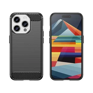 Etui Carbon Case do iPhone 15 Pro elastyczny czarny - Etui i futerały do telefonów - miniaturka - grafika 7