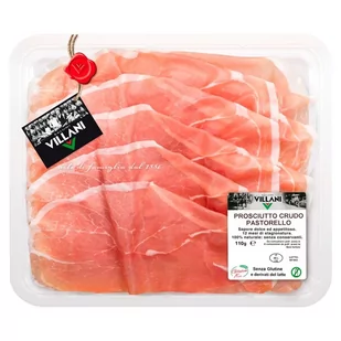 Salumi Villani Prosciutto Crudo Pastorello Szynka dojrzewająca 110 g - Kiełbasa i wędliny - miniaturka - grafika 1
