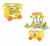 Zabawki AGD - MINI KUCHNIA Zestaw szefa kuchni w WALIZCE kółka - miniaturka - grafika 1