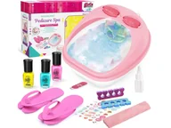 Zabawy w naśladowanie dorosłych - zestaw DO PEDICURE Stóp dla dzieci Pielęgnacji MASAŻER Lakier do Paznokci - miniaturka - grafika 1