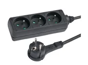 Listwy zasilające - HAMA Listwa zasilająca Standard 3GN, 1,5M bez włącznika - miniaturka - grafika 1