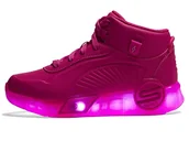 Sneakersy damskie - Skechers 310100L HTPK Sneakersy, syntetyk/wykończenie, różowe (Hot Pink), 4,5 UK, Syntetyczne wykończenie na gorąco, 37.5 EU - miniaturka - grafika 1