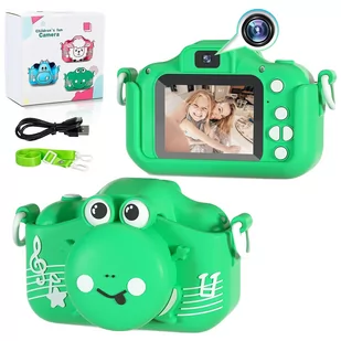 Aparat Cyfrowy Fotograficzny Dla Dzieci Żabka Karta 32Gb - Aparaty Cyfrowe - miniaturka - grafika 1