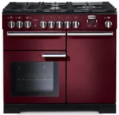 Kuchenki gazowo-elektryczne - Kuchnia FALCON Professional Deluxe 100 Żurawinowy chrom - miniaturka - grafika 1