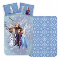 Pościel dla dzieci - Pościel Frozen 140x200 Bawełniana Dziecięca Dla Dziecka Kraina Lodu Elza - miniaturka - grafika 1