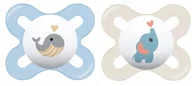 Smoczki uspokajające - MAM BABY Smoczek Start Silky 0-2 Together Boy 2SZT - miniaturka - grafika 1