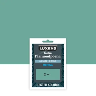 Luxens Tester farby Plamoodporna Mint 3 25 ml - Farby wewnętrzne - miniaturka - grafika 1