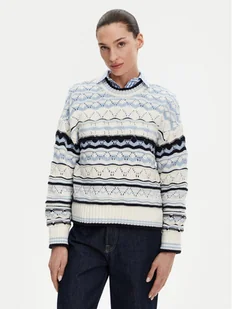 Barbour Sweter Eloise LKN1615MI11 Błękitny Relaxed Fit - Swetry damskie - miniaturka - grafika 1
