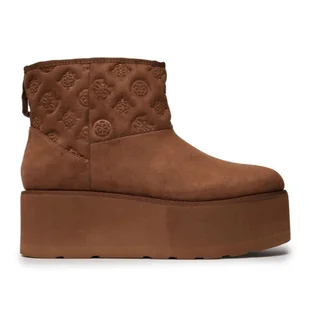 Buty damskie Guess Jilla botki ocieplane brązowe-38 - Botki damskie - miniaturka - grafika 1