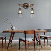 Lampy sufitowe - Żyrandol Abella, 2-punktowy - miniaturka - grafika 1