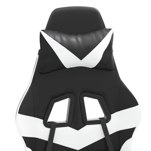Lumarko Fotel gamingowy, czarno-biały, sztuczna skóra - Fotele gamingowe - miniaturka - grafika 11