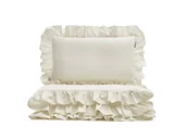 Pościel - pościel naturalna z falbaną 100x135 cm + 1x 60x40 cm - MUMLA - miniaturka - grafika 1