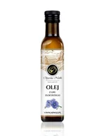 Zdrowa żywność - Olej z lnu złocistego 500ml Olejarnia Niwki - miniaturka - grafika 1