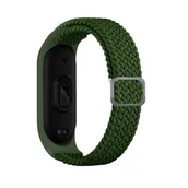 Akcesoria do smartwatchy - Beline pasek Mi Band 5/6 Textile zielony/green - miniaturka - grafika 1