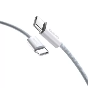Wytrzymały przewód kabel UCB-C PD 60W w oplocie z włókna węglowego 1m jasno niebieski - Kable USB - miniaturka - grafika 1