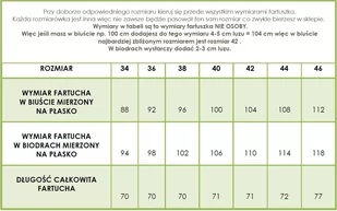 Rena Fartuszek Nr.40 Oberżyna 70cm Cyrkonie Rozmiar: 40 - Odzież medyczna - miniaturka - grafika 2