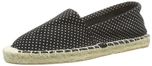 PIECES HAISHA ESPADRILLOS DOTS BLACK, damskie espadryle, czarny - czarny Black - 39 eu