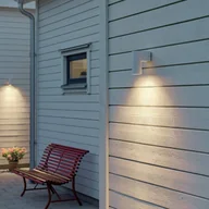 Lampy ogrodowe - Konstsmide Kinkiet zewnętrzny Temi, biały, szerokość 11 cm, aluminium - miniaturka - grafika 1