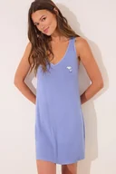 Piżamy damskie - women'secret koszula nocna damska kolor fioletowy 3232338 - miniaturka - grafika 1