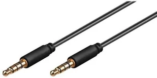 MicroConnect kabel audio 4-biegunowy mini wtyk (M) do 4-biegunowego mini wtyku (M) 2 m czarny IPOD016 - Kable - miniaturka - grafika 1
